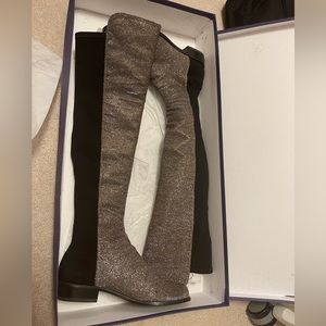 Stuart Weitzman 5050 Glitter Boots Size 7.5